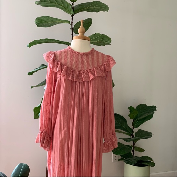 Sold❤️SALE❤️Doen pink Hillside dress long sleeve - Picture 8 of 11